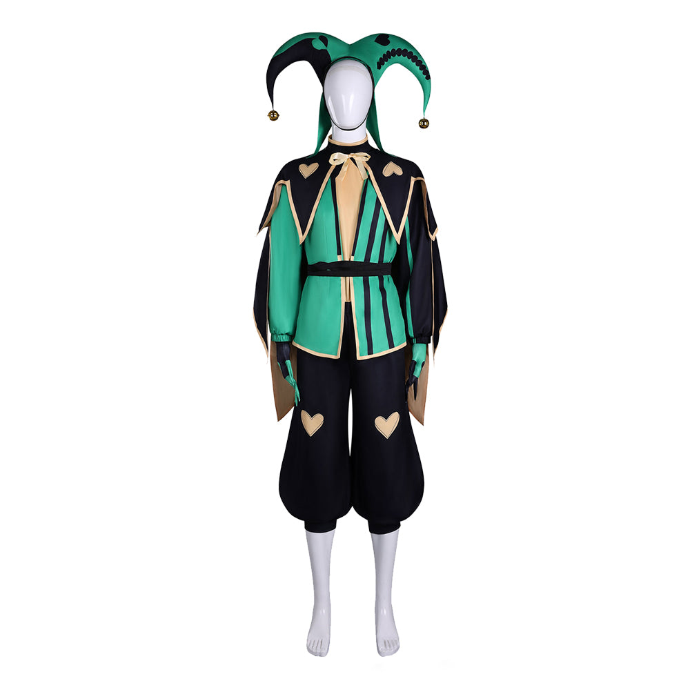 Cosplay Costume Harlequin The Freak Circus Jeu Cosplay Tenue Verte Homme Ver.2