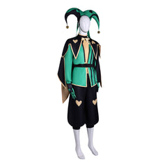 Cosplay Costume Harlequin The Freak Circus Jeu Cosplay Tenue Verte Homme Ver.2