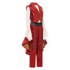 Cosplay Costume Hazel Hook Descendants: Wicked Wonderland(2026) Film Cosplay Tenue Pirate Rouge Femme