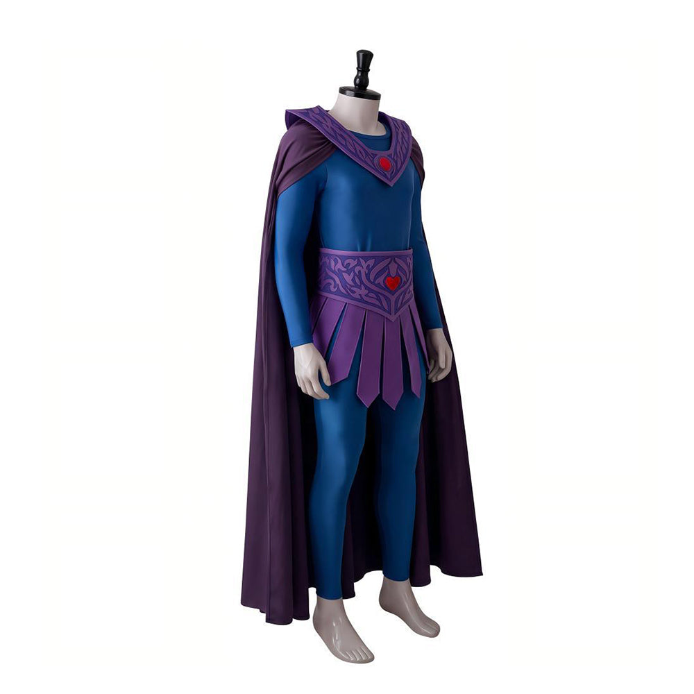 Cosplay Costume He-Man Les Maîtres de l'Univers(2026) Film Cosplay Combinaison Violette Homme