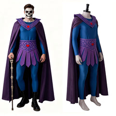 Cosplay Costume He-Man Les Maîtres de l'Univers(2026) Film Cosplay Combinaison Violette Homme
