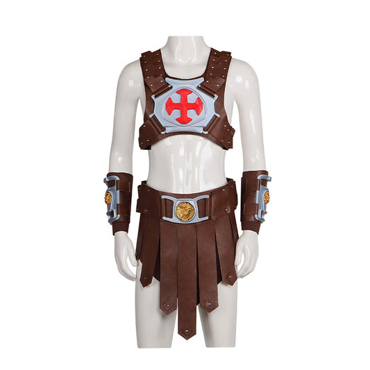 Cosplay Costume He-Man Les Maîtres de l'Univers(2026) Film Cosplay Tenue Marron Homme