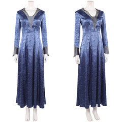 Cosplay Costume Helaena Targaryen House of The Dragon 3(2026) Robe Bleue Femme