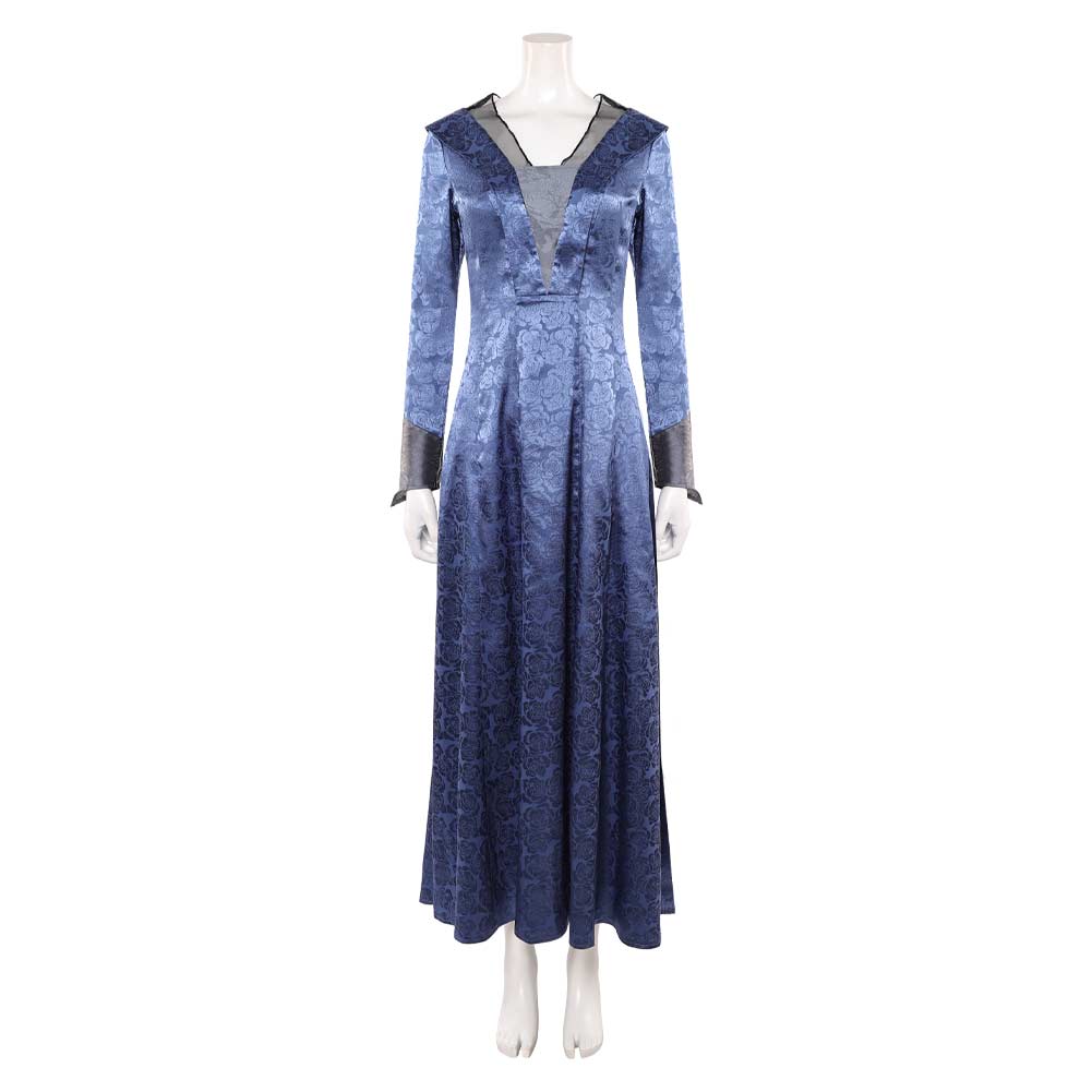 Cosplay Costume Helaena Targaryen House of The Dragon 3(2026) Robe Bleue Femme