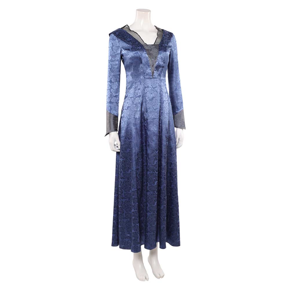 Cosplay Costume Helaena Targaryen House of The Dragon 3(2026) Robe Bleue Femme