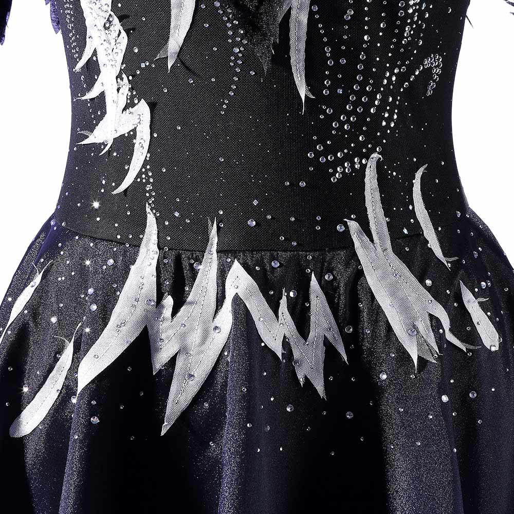 Cosplay Costume Hikaru Kamisaki Medalist Anime Cosplay Robe de Patinage Noire Femme
