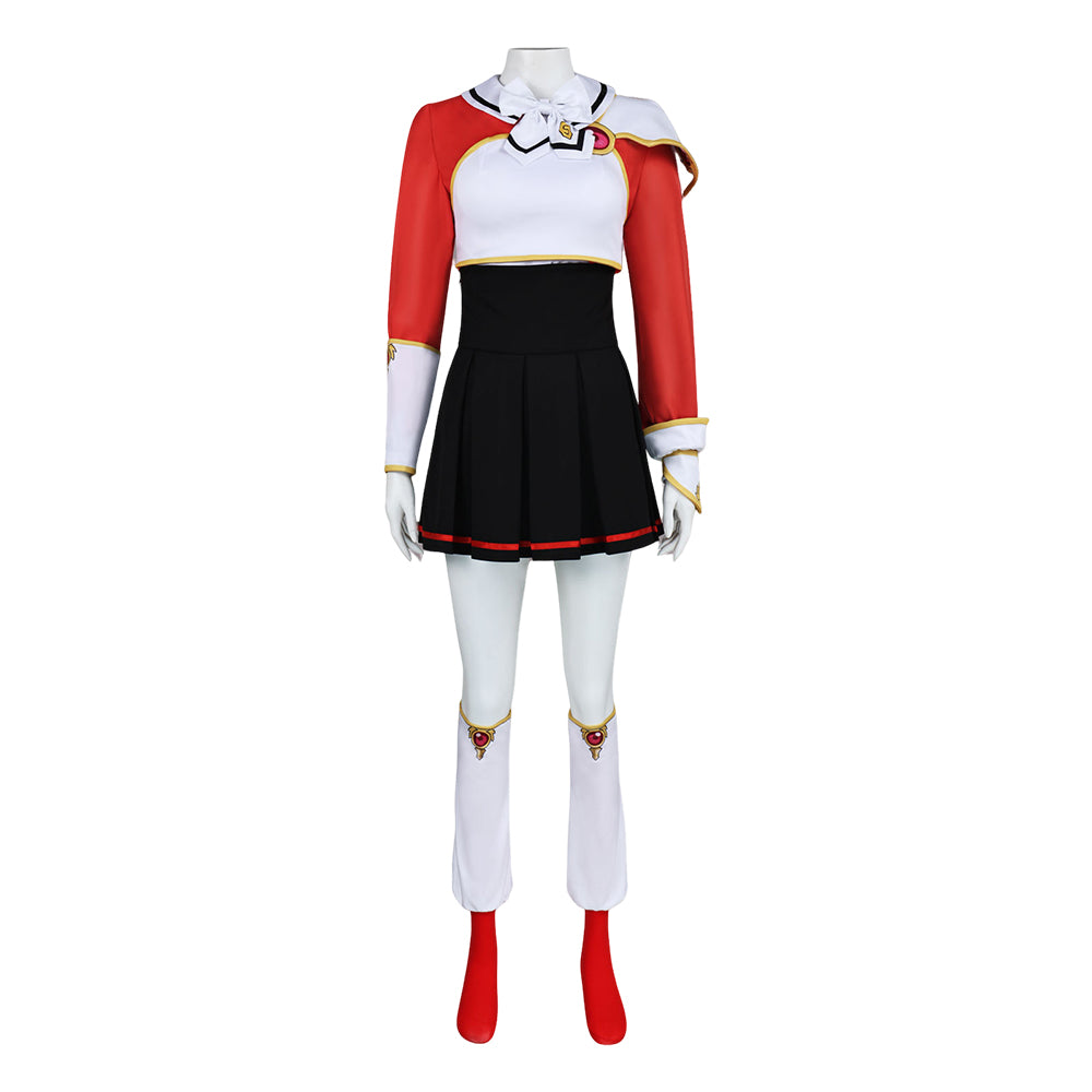 Cosplay Costume Hikaru Shidou Magic Knight Rayearth Anime Cosplay Tenue Rouge et Noire Femme