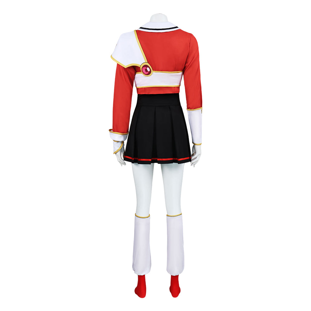 Cosplay Costume Hikaru Shidou Magic Knight Rayearth Anime Cosplay Tenue Rouge et Noire Femme