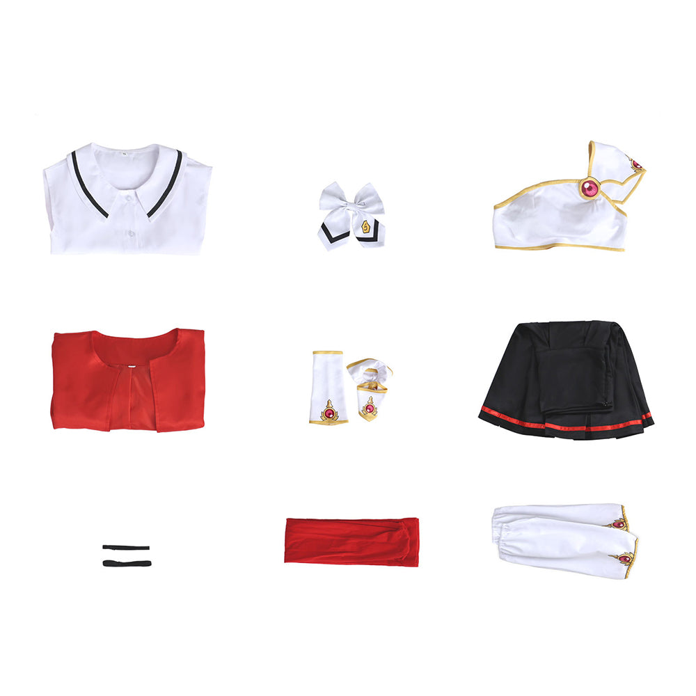 Cosplay Costume Hikaru Shidou Magic Knight Rayearth Anime Cosplay Tenue Rouge et Noire Femme