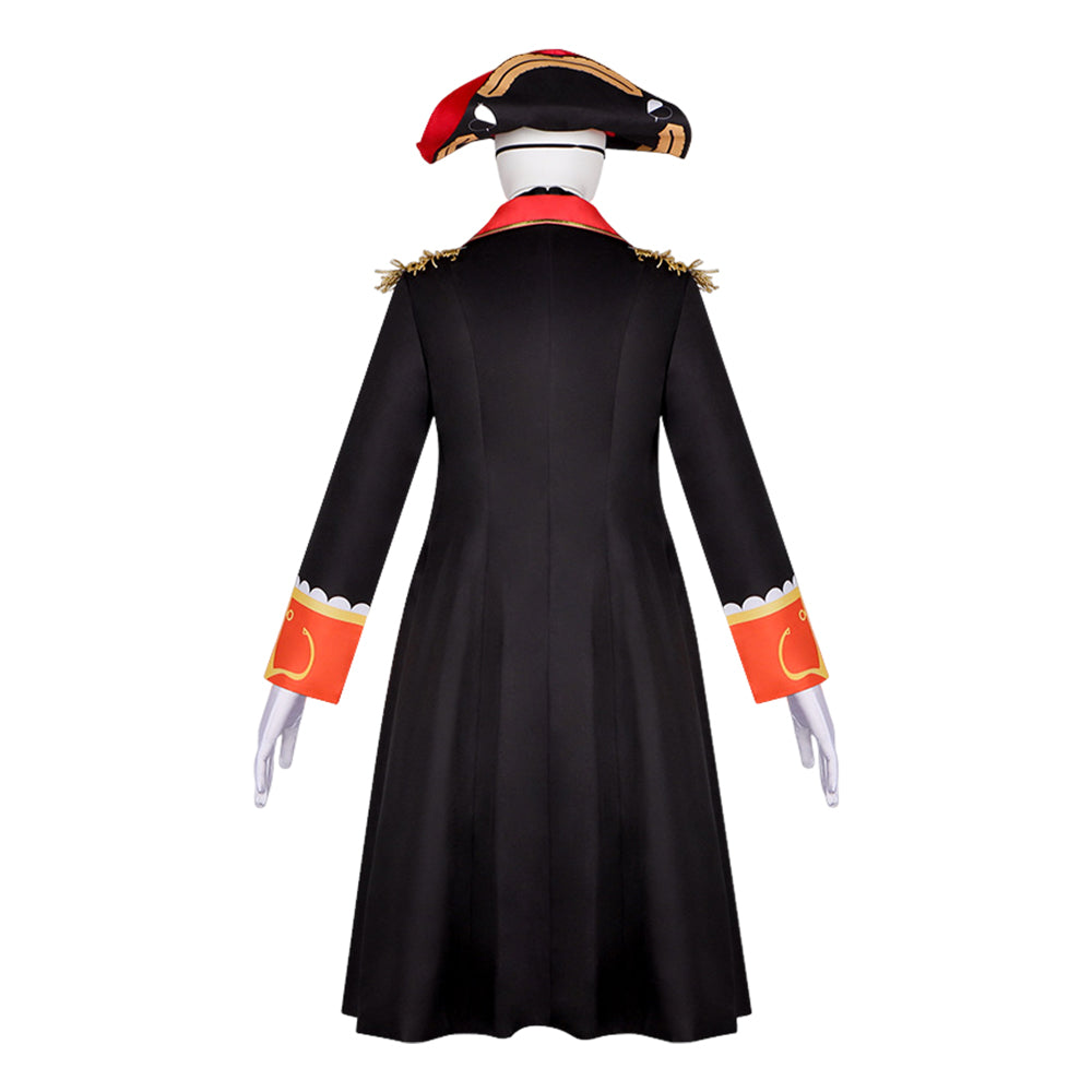 Cosplay Costume Houshou Marine Hololive Youtuber Cosplay Tenue Noire et Rouge Femme