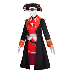 Cosplay Costume Houshou Marine Hololive Youtuber Cosplay Tenue Noire et Rouge Femme