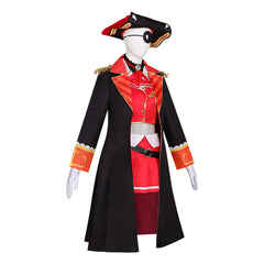 Cosplay Costume Houshou Marine Hololive Youtuber Cosplay Tenue Noire et Rouge Femme
