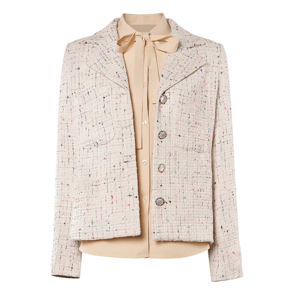 Cosplay Costume Im Han-rim Teach You a Lesson(2026) TV Cosplay Veste Beige+Chemise Abricot Femme