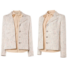 Cosplay Costume Im Han-rim Teach You a Lesson(2026) TV Cosplay Veste Beige+Chemise Abricot Femme