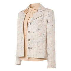Cosplay Costume Im Han-rim Teach You a Lesson(2026) TV Cosplay Veste Beige+Chemise Abricot Femme