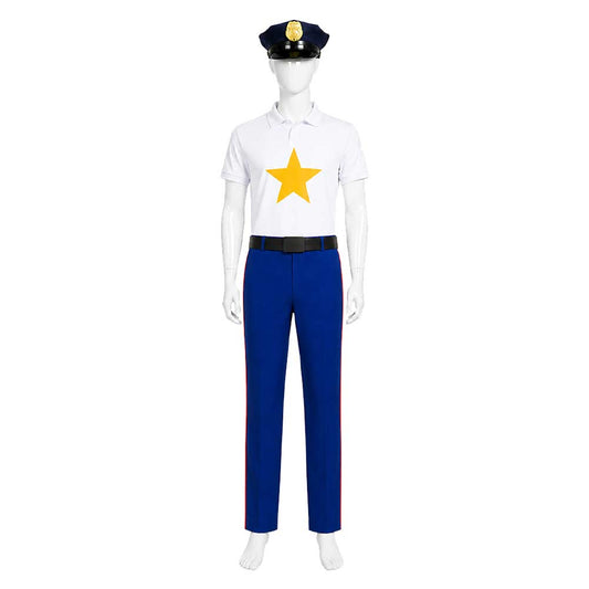 Cosplay Costume Incidental 118 Spongebob TV Cosplay Tenue Bleue et Blanche Homme