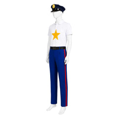 Cosplay Costume Incidental 118 Spongebob TV Cosplay Tenue Bleue et Blanche Homme