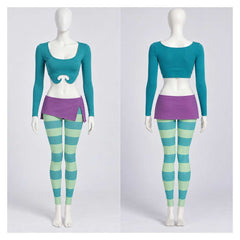 Cosplay Costume Irma Lair W.I.T.C.H. Anime Cosplay Tenue Verte et Violette Femme
