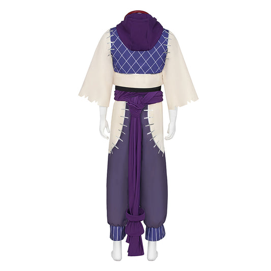 Cosplay Costume Jabba Gachiakuta Anime Cosplay Tenue Beige et Violette Homme