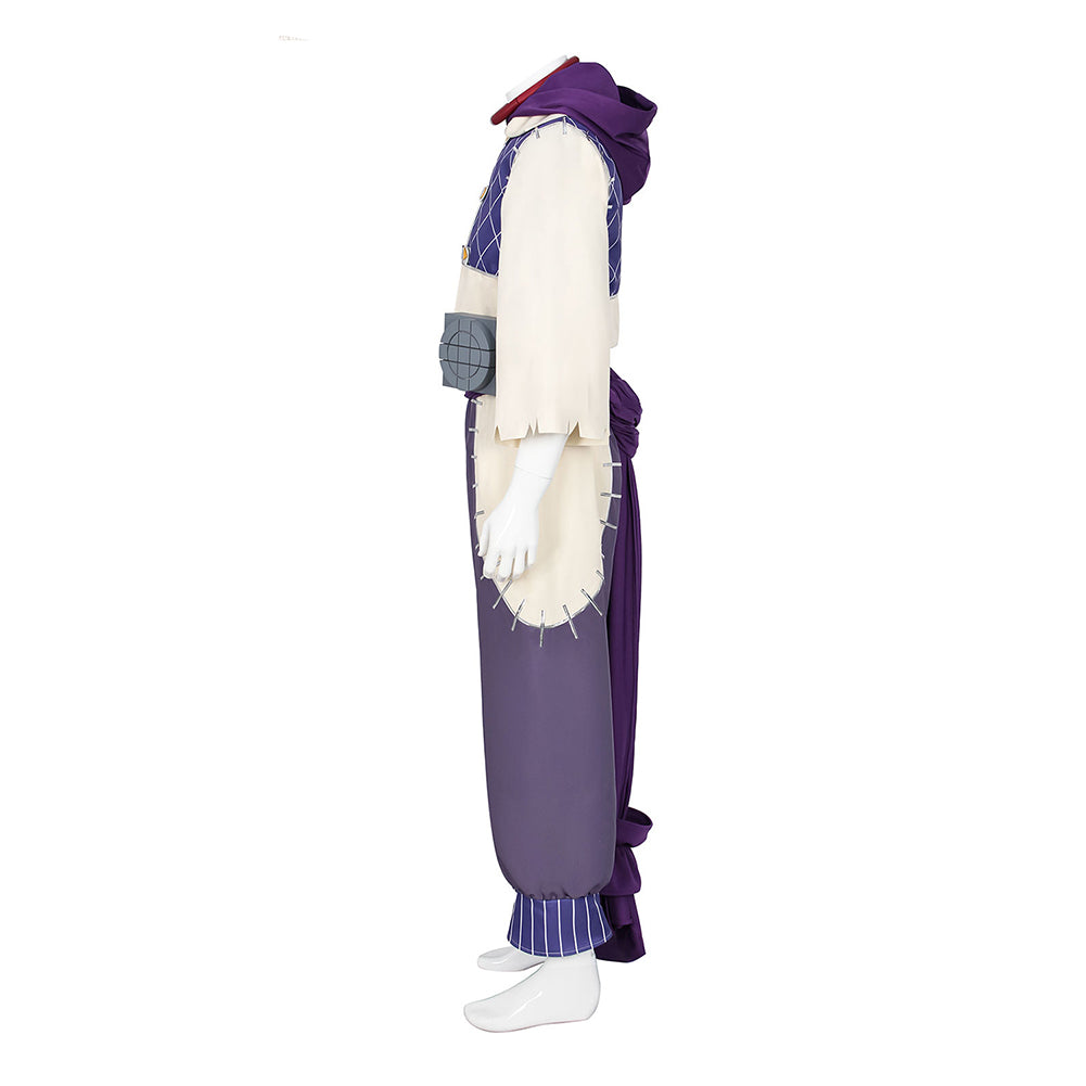 Cosplay Costume Jabba Gachiakuta Anime Cosplay Tenue Beige et Violette Homme