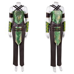 Cosplay Costume Jade Mortal Kombat 2 Film Cosplay Tenue Verte et Noire Homme