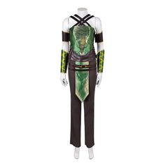 Cosplay Costume Jade Mortal Kombat 2 Film Cosplay Tenue Verte et Noire Homme
