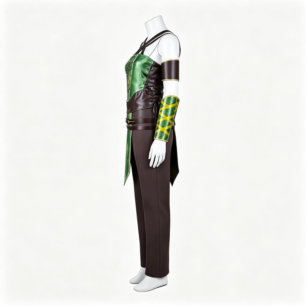 Cosplay Costume Jade Mortal Kombat 2(2026) Film Cosplay Combinaison Verte Femme
