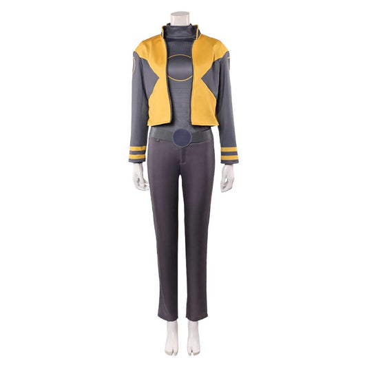 Cosplay Costume Jean Grey X-Men '97 Saison 2(2026) TV Cosplay Tenue Grise et Jaune Femme