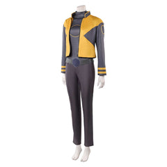 Cosplay Costume Jean Grey X-Men '97 Saison 2(2026) TV Cosplay Tenue Grise et Jaune Femme