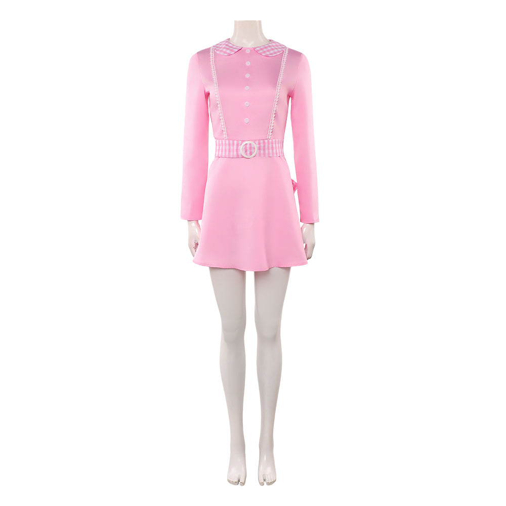 Cosplay Costume Jenny The Rocky Horror Picture Show Film Cosplay Robe Rose+Veste Blanche Femme