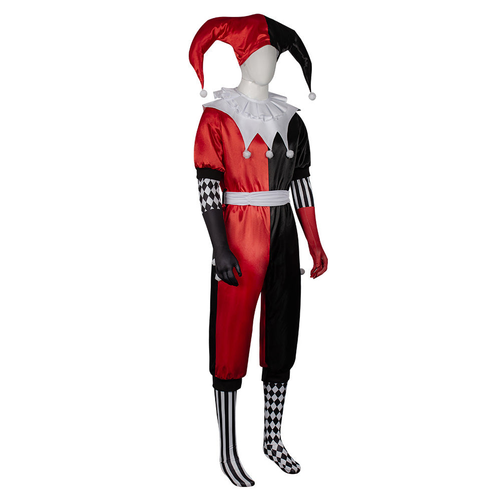 Cosplay Costume Jester Queen and Jester(2026) Manga Cosplay Combinaison Rouge et Noire Femme