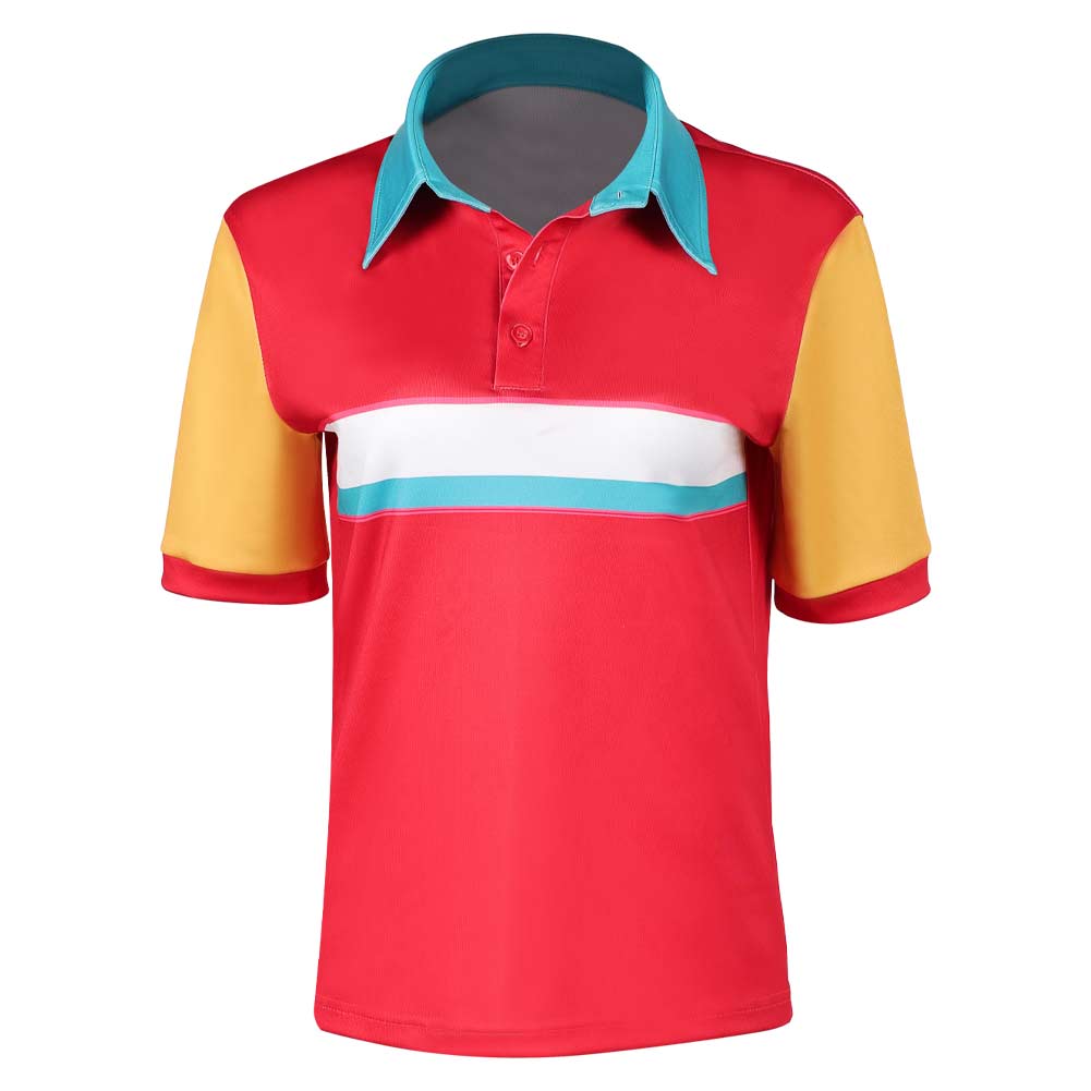 Cosplay Costume Jo Forgotten Island(2026) Film Cosplay Polo Rouge Femme