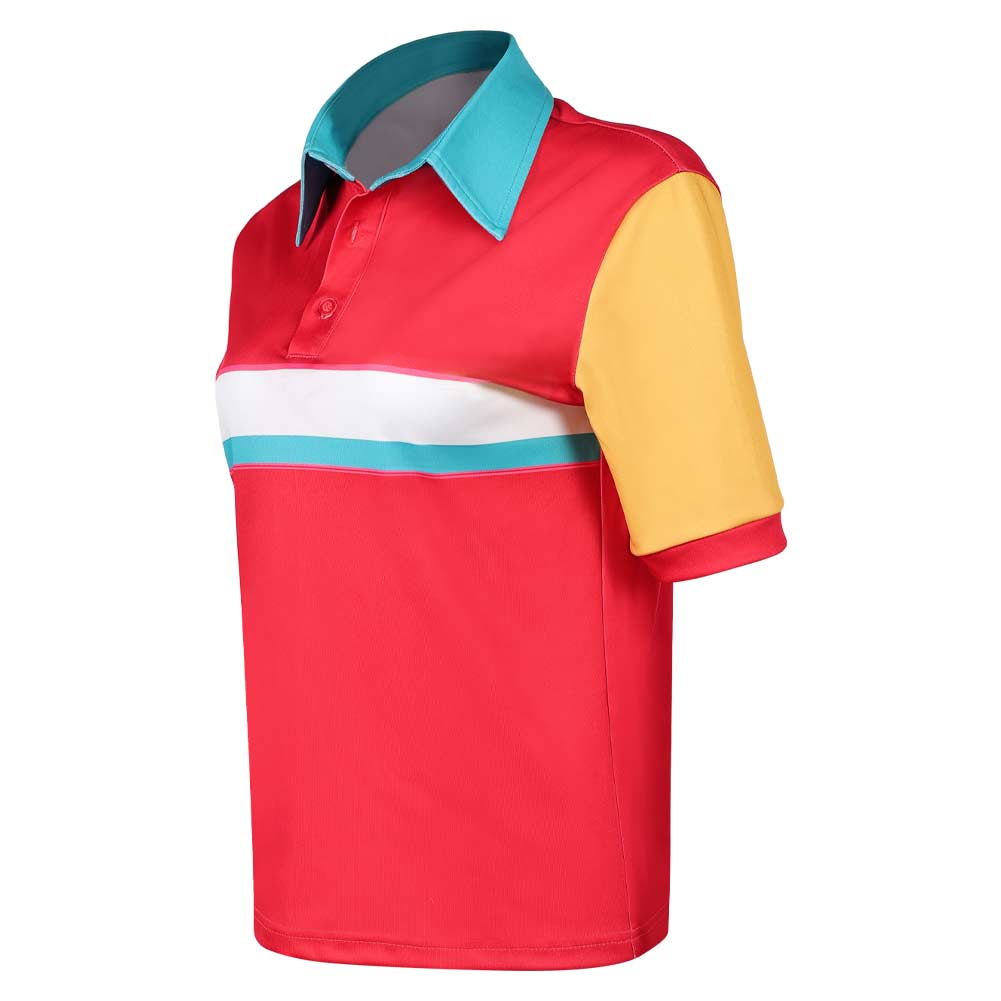 Cosplay Costume Jo Forgotten Island(2026) Film Cosplay Polo Rouge Femme