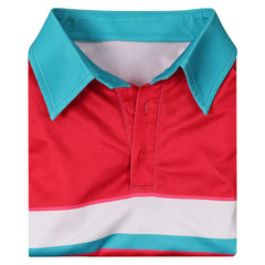 Cosplay Costume Jo Forgotten Island(2026) Film Cosplay Polo Rouge Femme