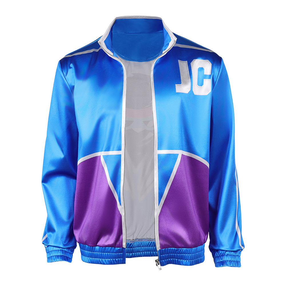 Cosplay Costume Johnny Cage Mortal Kombat 2(2026) Film Cosplay Veste Bleue Homme