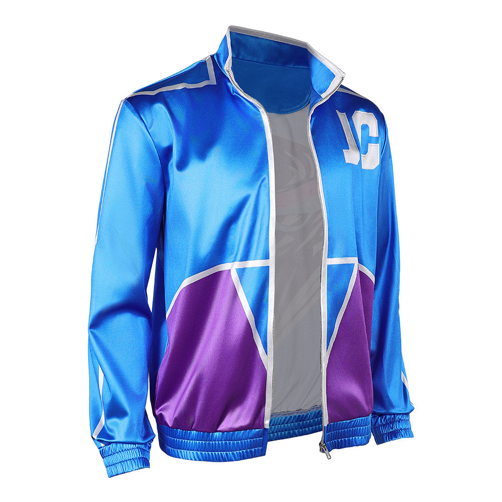 Cosplay Costume Johnny Cage Mortal Kombat 2(2026) Film Cosplay Veste Bleue Homme