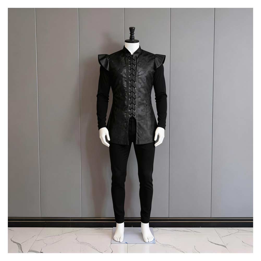 Cosplay Costume Jon Snow Le Trône de Fer TV Cosplay Tenue Noire