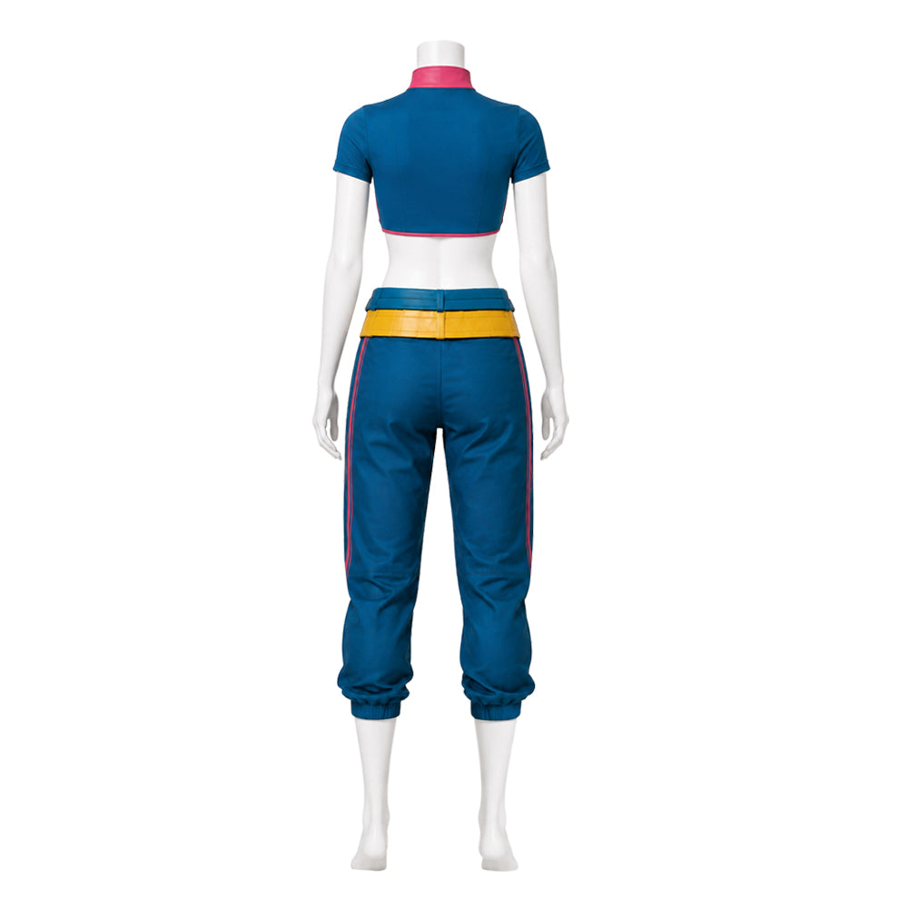 Cosplay Costume Jubilee Jeu Cosplay Tenue Jaune Femme