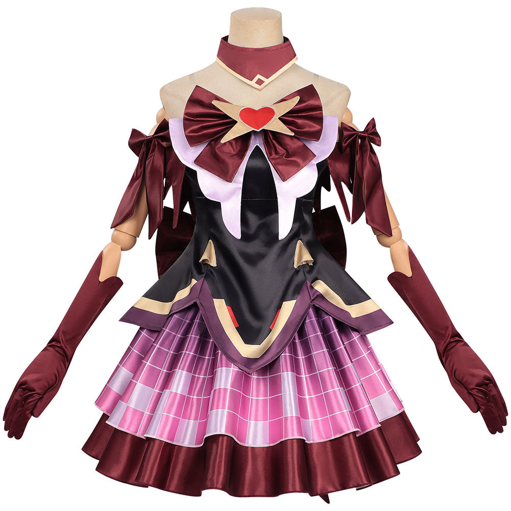 Cosplay Costume Juno Overwatch Jeu Cosplay Tenue Rouge Femme