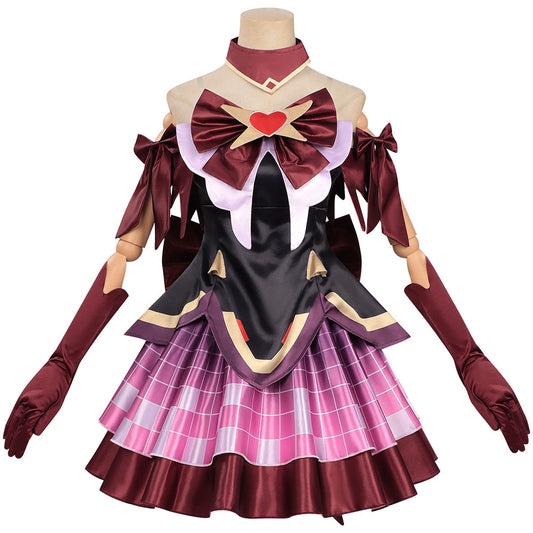 Cosplay Costume Juno Overwatch Jeu Cosplay Tenue Rouge Femme