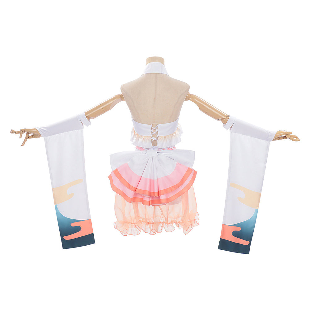 Cosplay Costume Kaguya Cosmic Princess Kaguya(2026) Anime Cosplay Maillot de Bain Blanche et Rose Femme