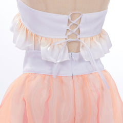 Cosplay Costume Kaguya Cosmic Princess Kaguya(2026) Anime Cosplay Maillot de Bain Blanche et Rose Femme
