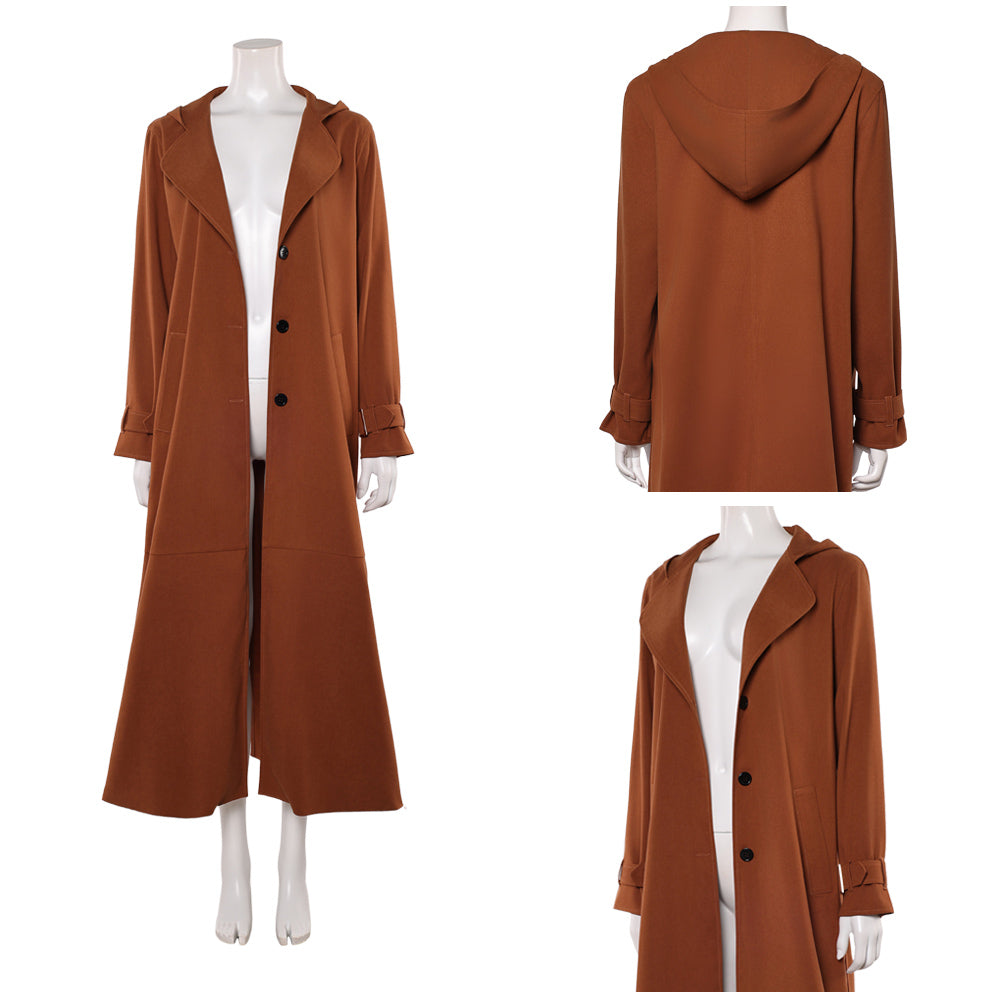 Cosplay Costume Kara Zor-El Supergirl(2026) Film Cosplay Veste Marron Femme