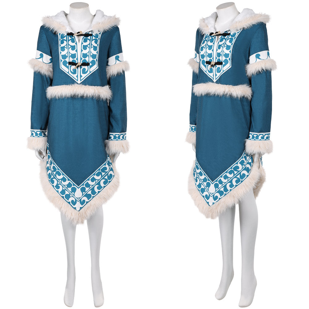 Cosplay Costume Katara Avatar: The Last Airbender 2(2026) TV Cosplay Veste Bleue Femme