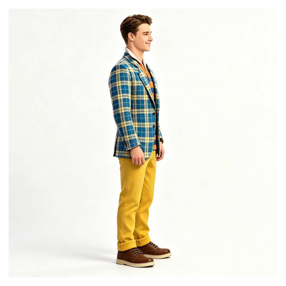 Cosplay Costume King Benjamin Florian Descendants: Wicked Wonderland(2026) Film Cosplay Tenue Bleue Homme