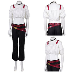 Cosplay Costume Kirara Hoshi Anime Cosplay Haut Blanc et Pantalon Noir Femme
