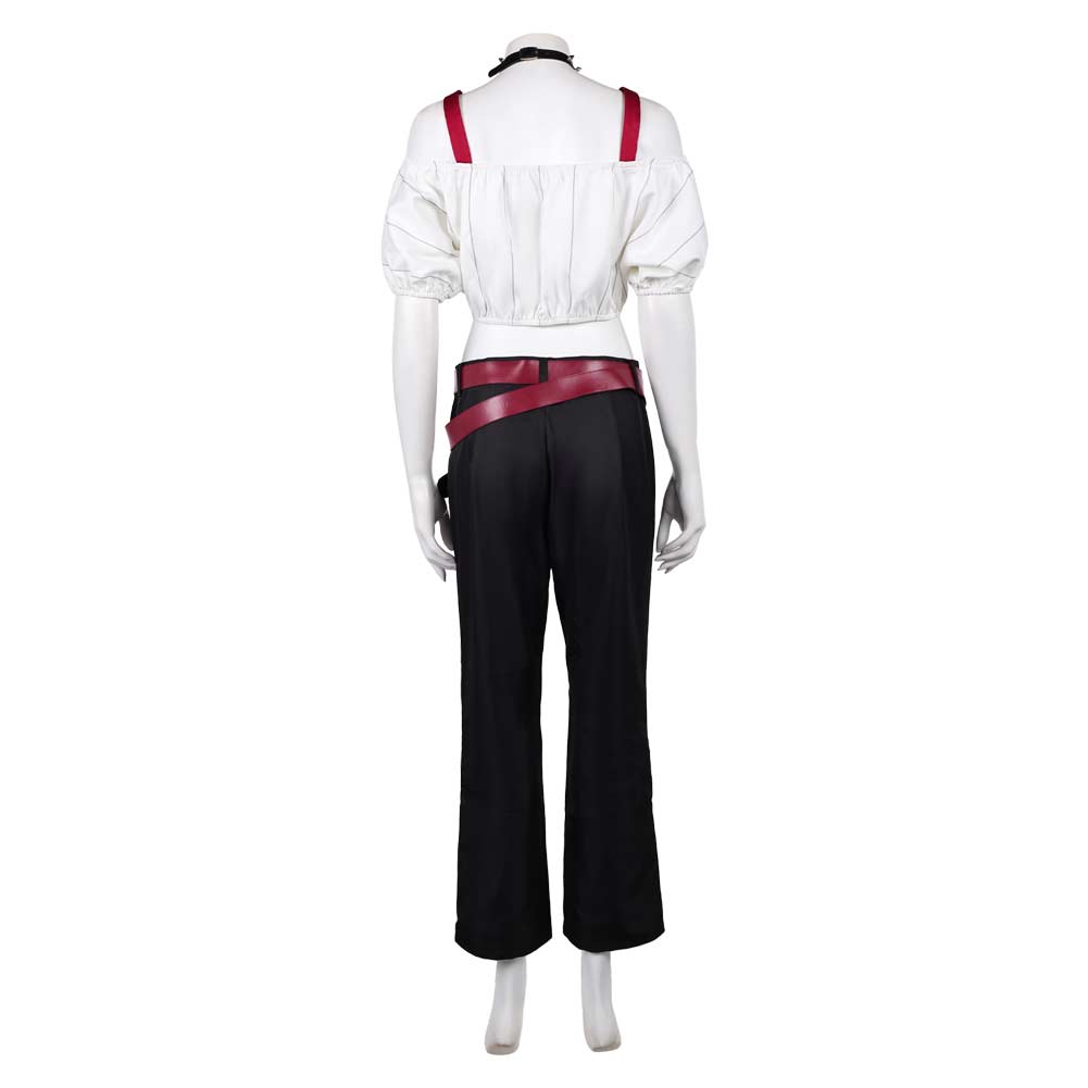 Cosplay Costume Kirara Hoshi Anime Cosplay Haut Blanc et Pantalon Noir Femme