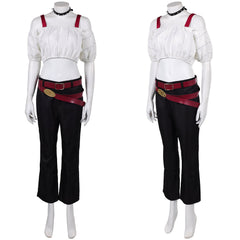 Cosplay Costume Kirara Hoshi Anime Cosplay Haut Blanc et Pantalon Noir Femme