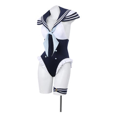 Cosplay Costume Kitagawa Marin Sexy Cosplay Doll Anime Cosplay Maillot de Bain Bleu et Blanc Femme