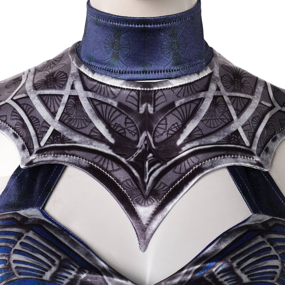 Cosplay Costume Kitana Mortal Kombat 2(2026) Film Cosplay Tenue Bleue et Noire Femme